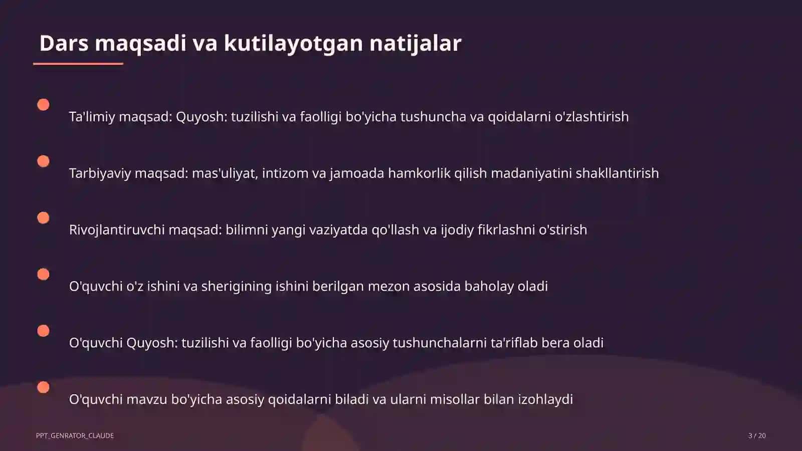 Quyosh: tuzilishi va faolligi (11-sinf) 3