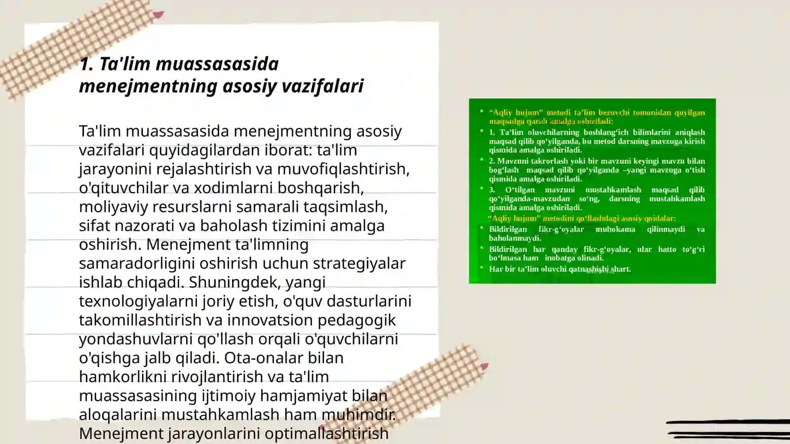 Ta'lim muassasasi menejmentita'lim muassasasida metodik ishlarni boshqarish karreksiyon inklyuziv ta'lim tarbiyasi 3