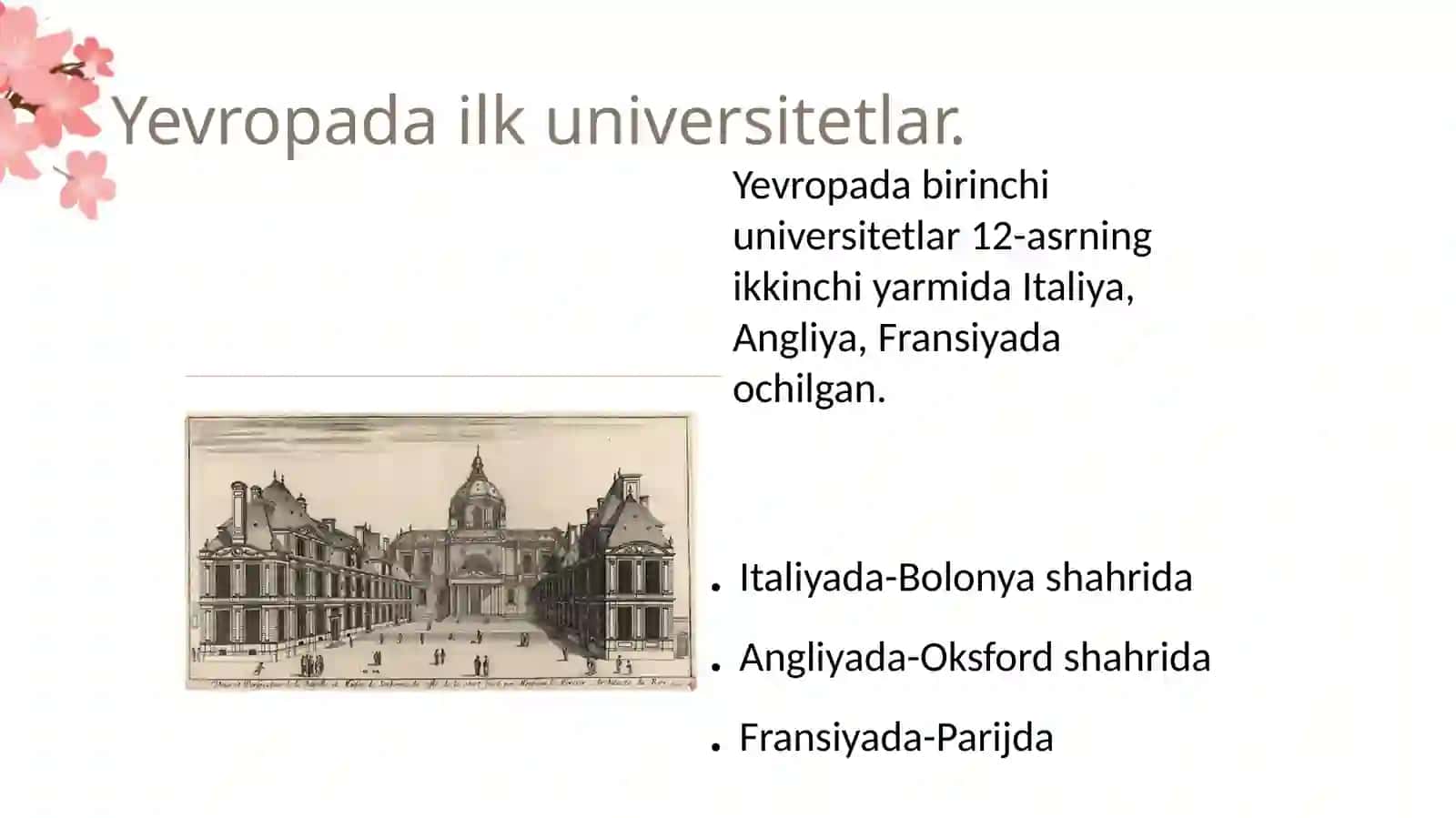 Nizomiynomidagi Toshkent davlat pedagogika universiteti tarix fakulteti 2-kurs ir tqita'lim yo'nalishi 201-guruh talabasi Nurmahmudova Husnoraning Jahon tarixi fanidan tayyorlagan mustaqilishi 3