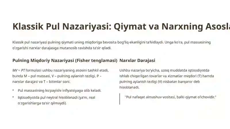 Pulning Jamiyatdagi O'rni 3