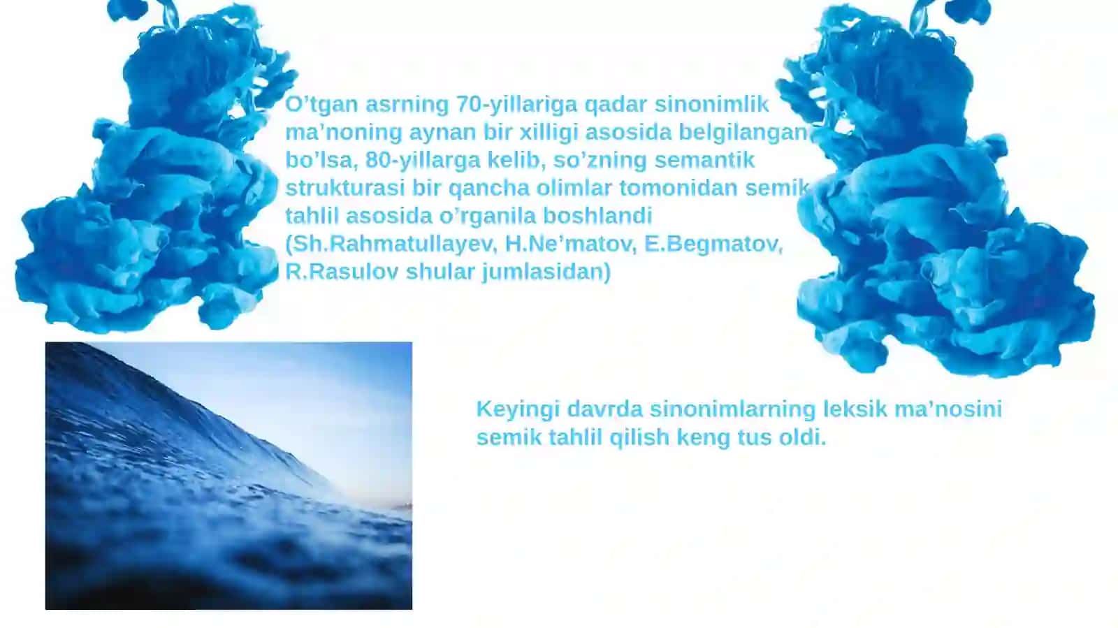 Sinonimiya va darajalanish  munosabati 3