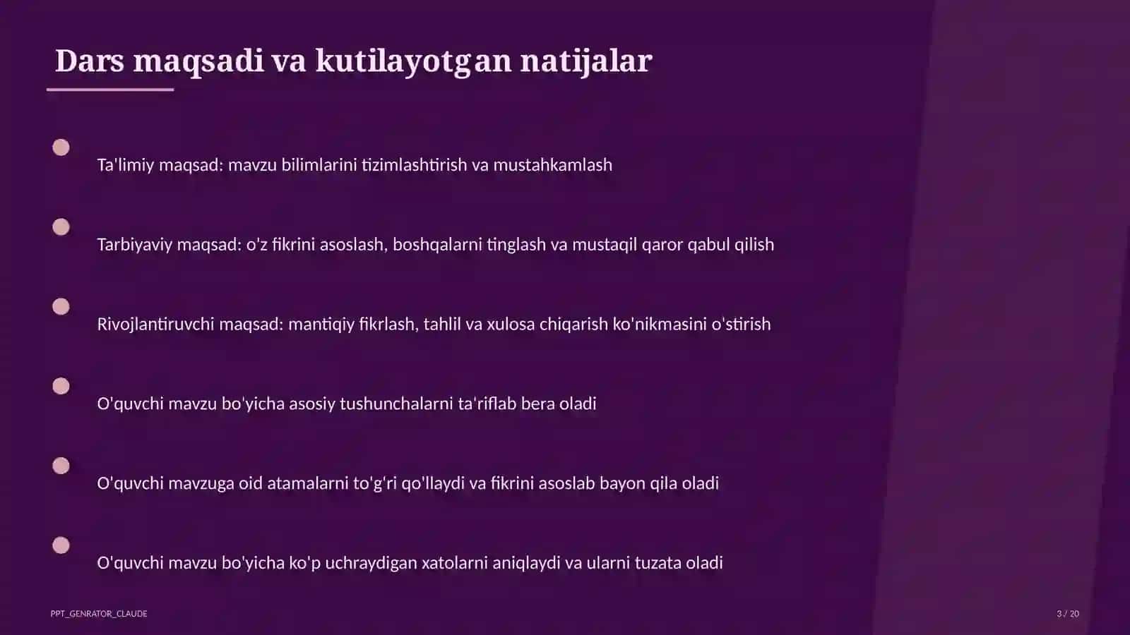 Rus tilida kelishiklar tizimi: umumlashtirish (6-sinf) 3