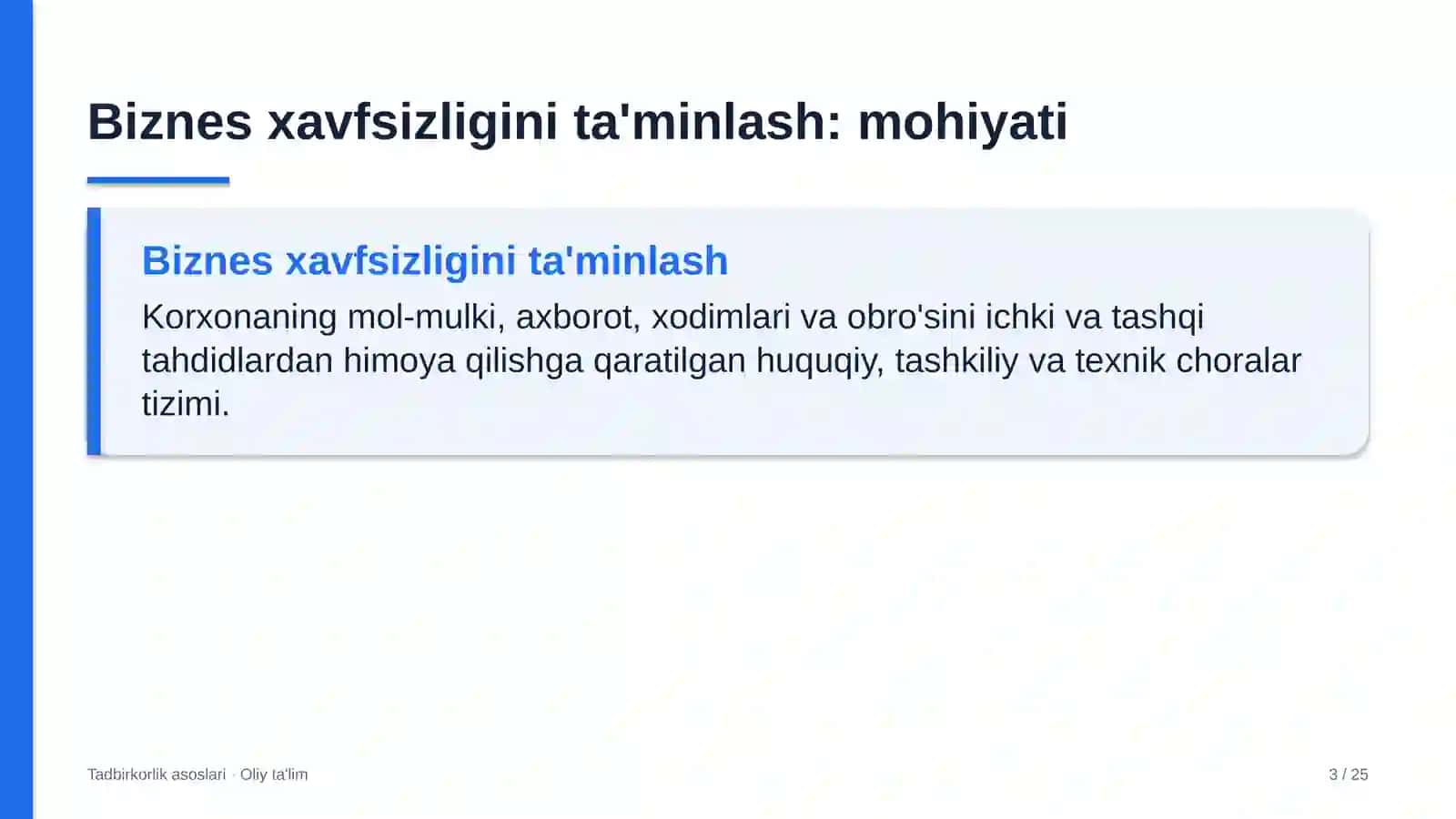 Yer osti gaz omborlarida biznes xavfsizligini ta'minlash 3