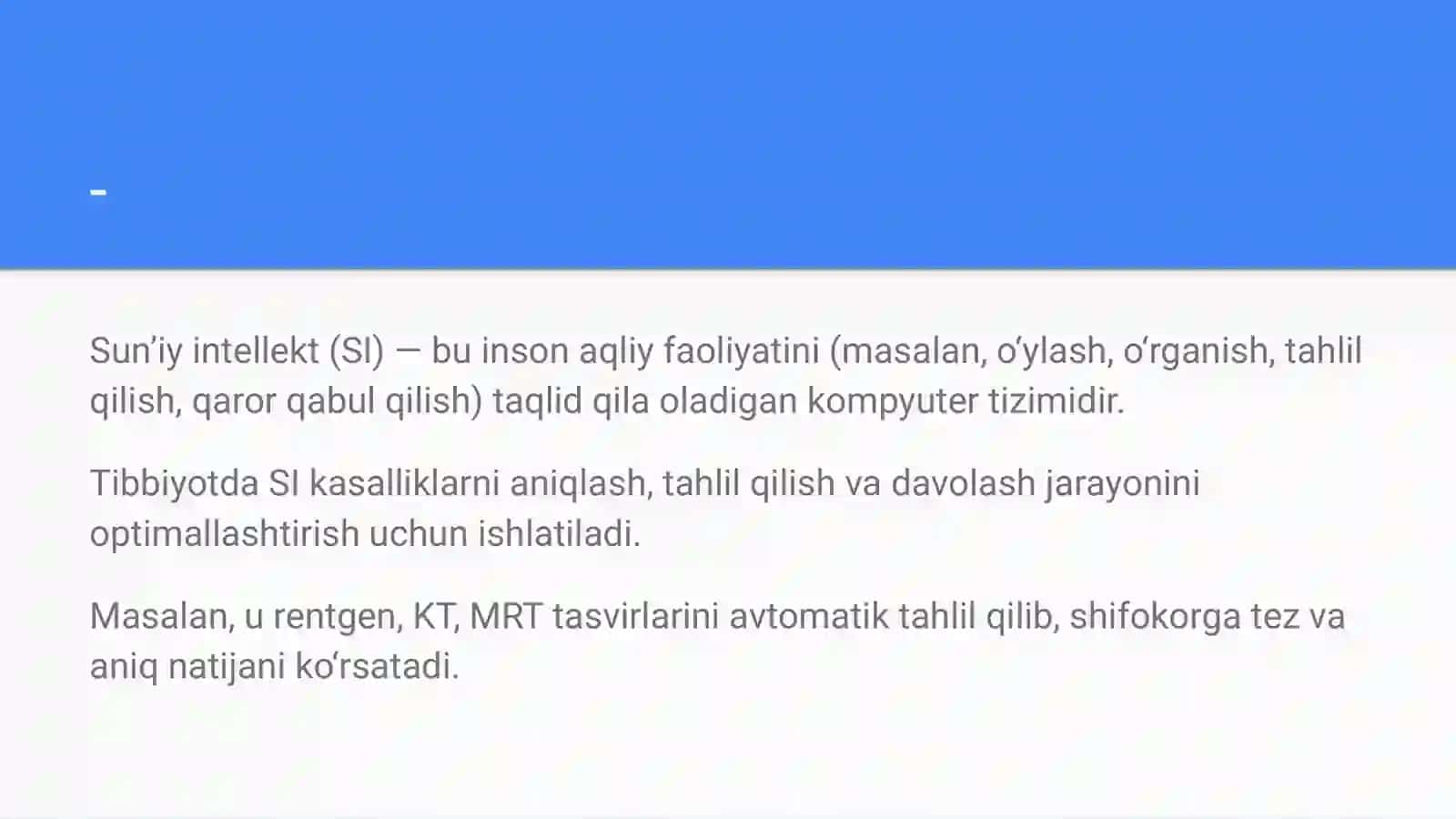 Sun’iy intellektdan foydalanib tekshiruv usullarida yangicha g‘oyalarni kiritish va tahlil qilish 3