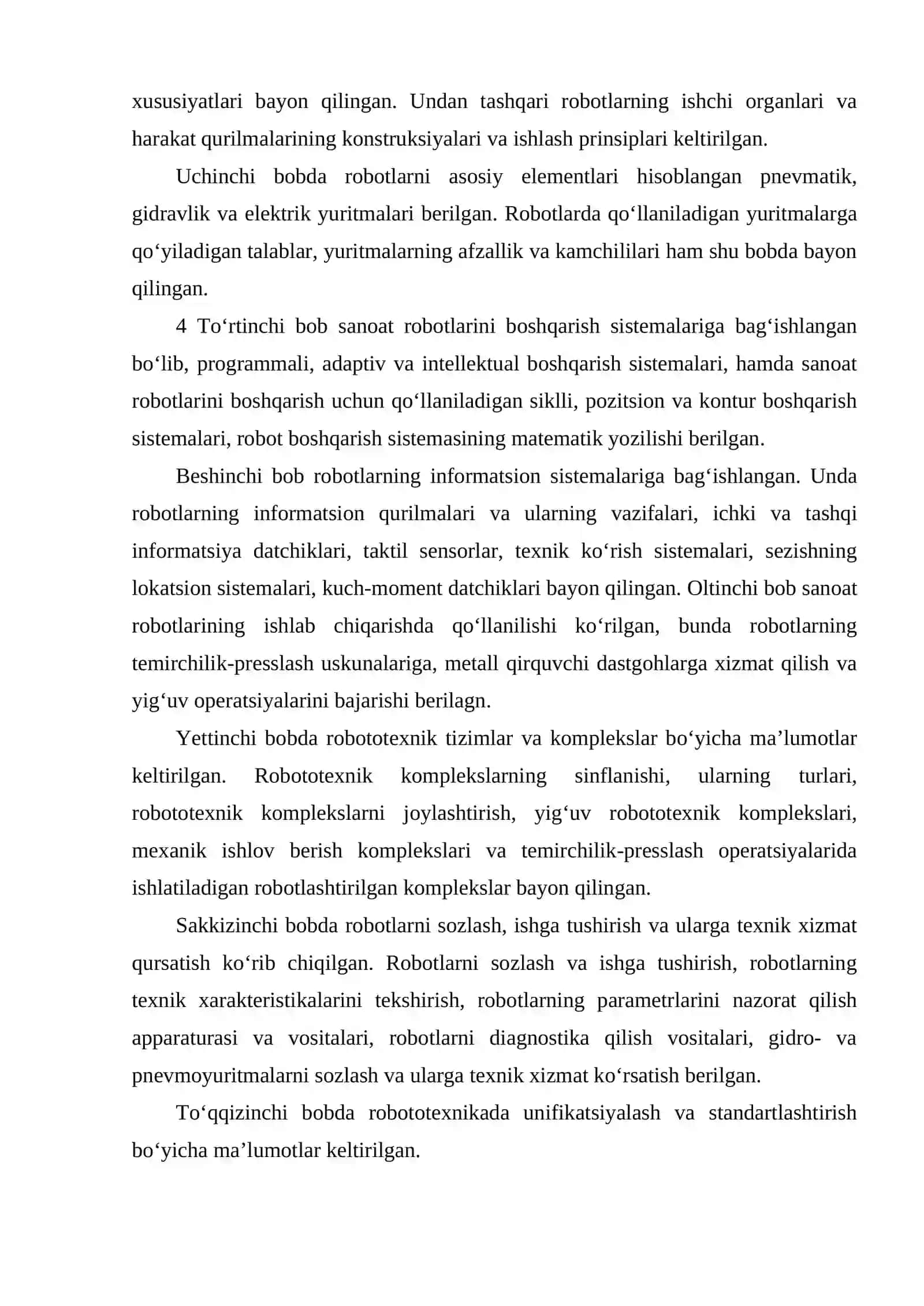 Robotlarni sozlash, ishga tushirish va texnik xizmat ko'rsatish 3