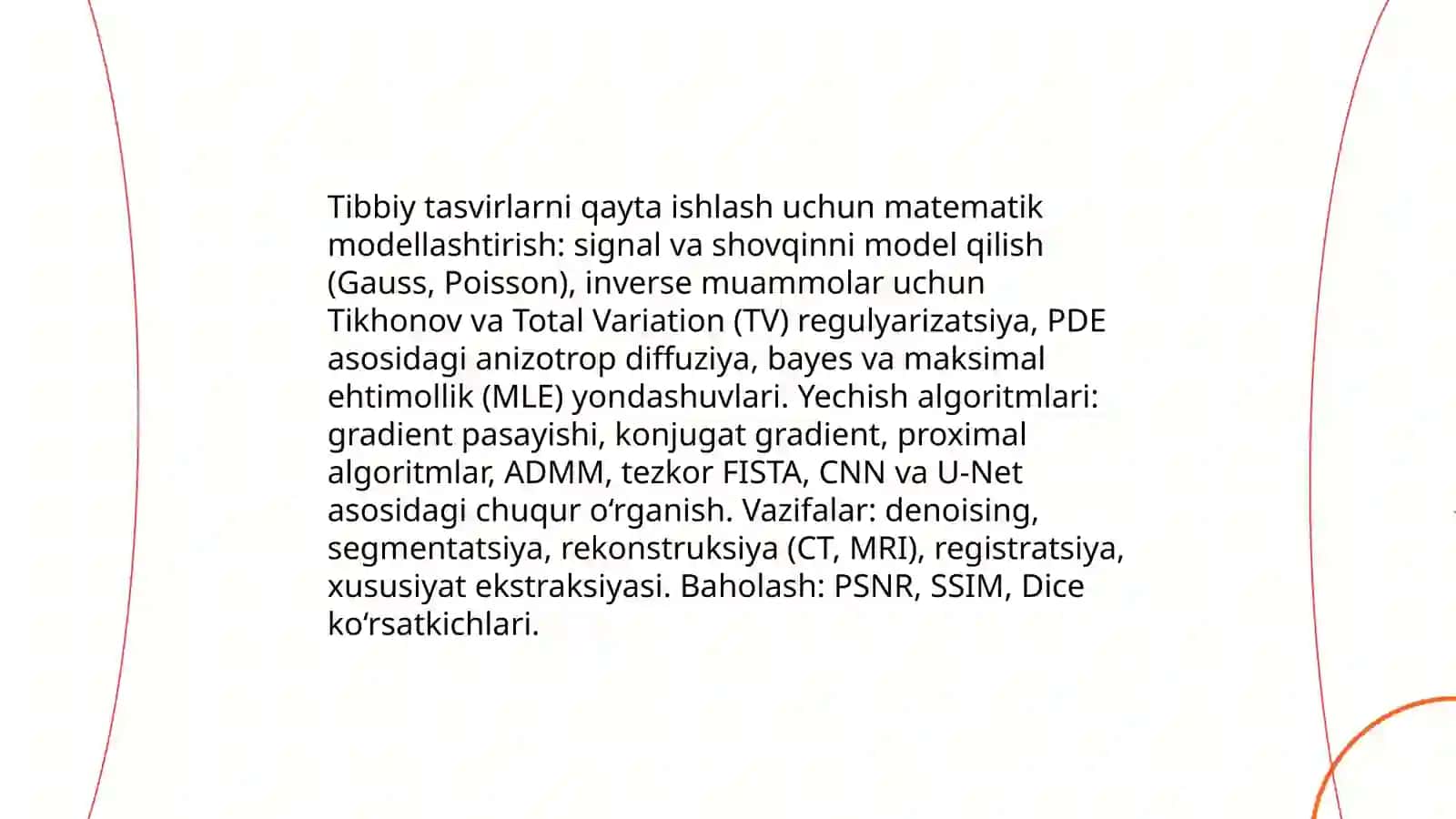 Tibbiy-biologik masalalami yechishalgoritmlarini matematik modellashtirish 3