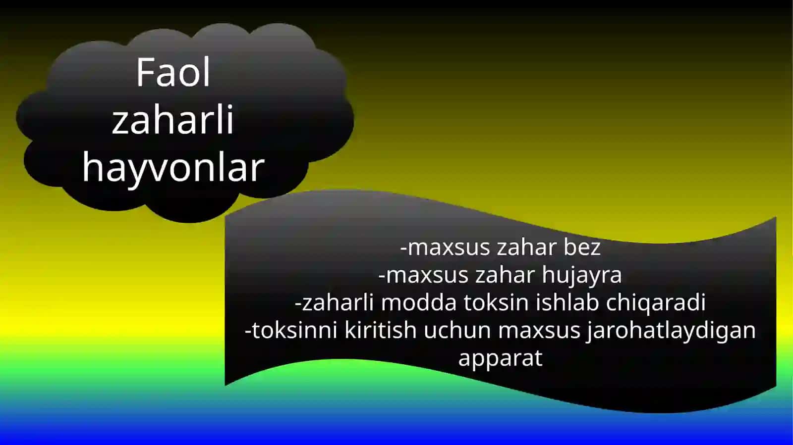 Zaharli hayvonlar 3