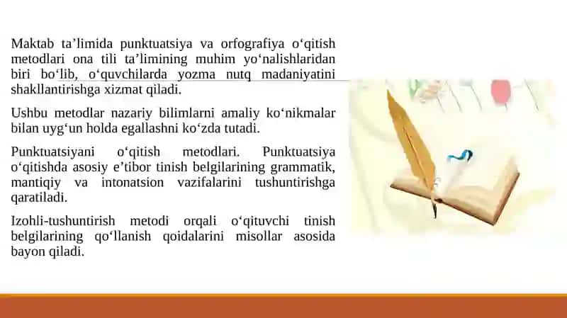 Maktab ta’limida punktuatsiya va orfografiya o‘qitish metodlari 3
