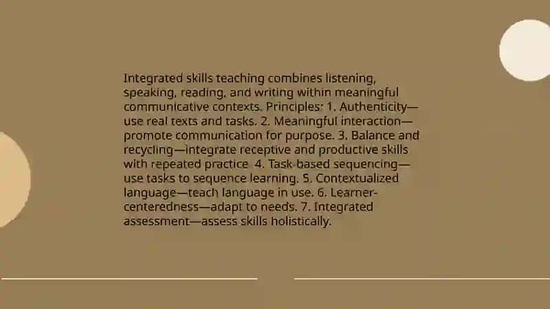 Integrated skills teaching 3