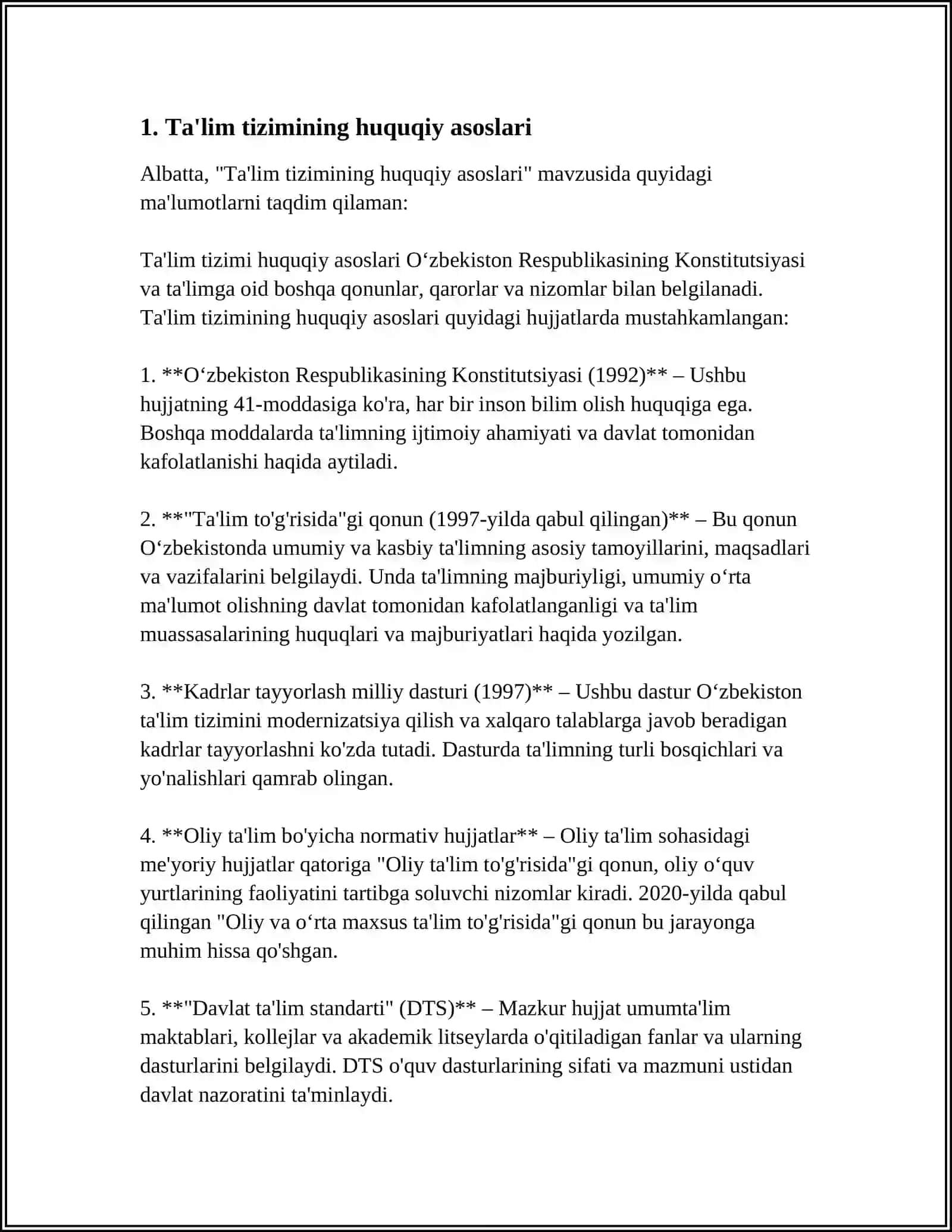 OʻZBEKISTON RESPUBLIKASI TAʼLIM TIZIMINI RIVOJLANTIRISHNING KANSEPTUAL ASOSLARI 3