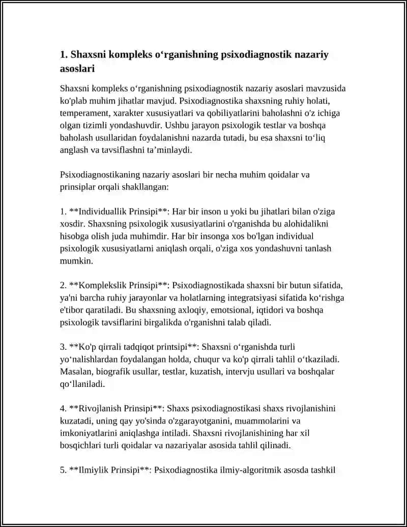 SHAXSNI KOMPLEKS OʻRGANISHNING PSIXODIAGNOSTIK METODIKALARI 3