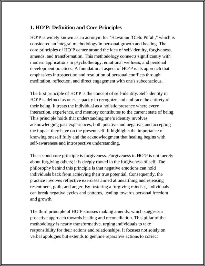HOʻP Methodology 3