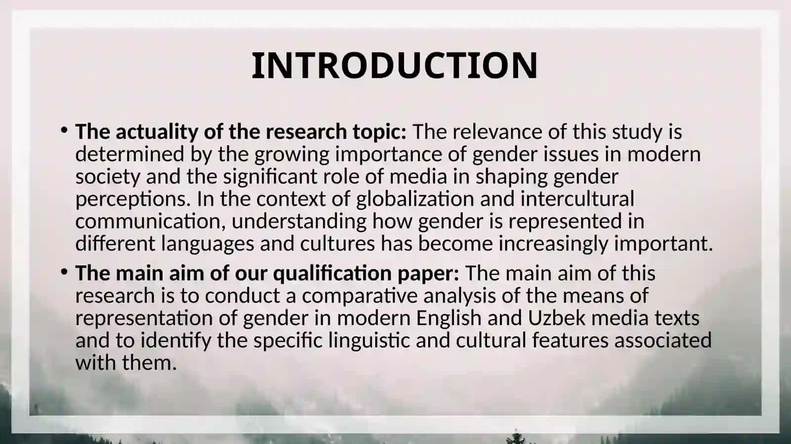 COMPARATIVE STUDY OF MEANS OF REPRESENTATION OF GENDER IN MODERN MEDIA TEXTS (ENGLISH AND UZBEK) 3