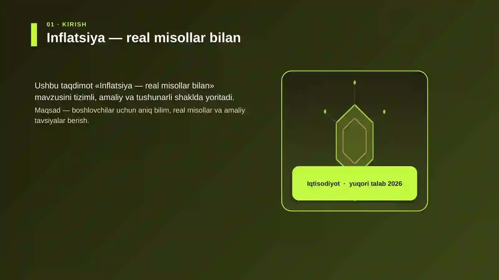 Inflatsiya — real misollar bilan 3