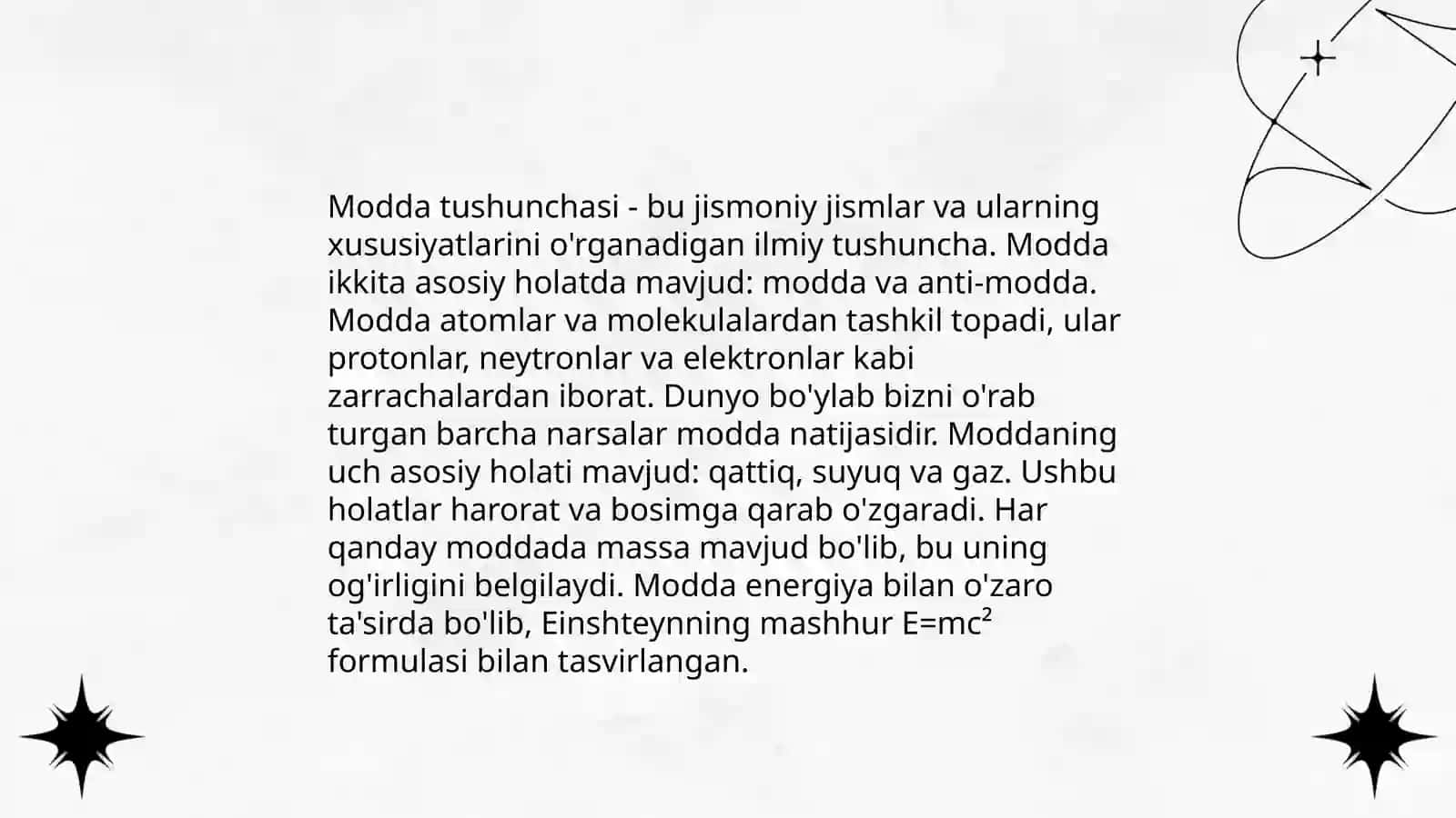 Modda tushunchasini o'quvchilarda shakllantirish 3