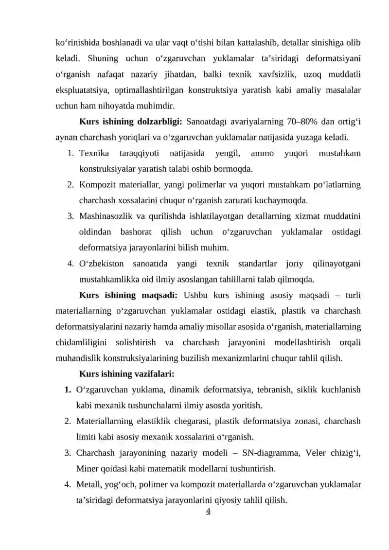 O‘ZGARUVCHAN YUKLAMALAR OSTIDAGI DEFORMATSIYALAR 3