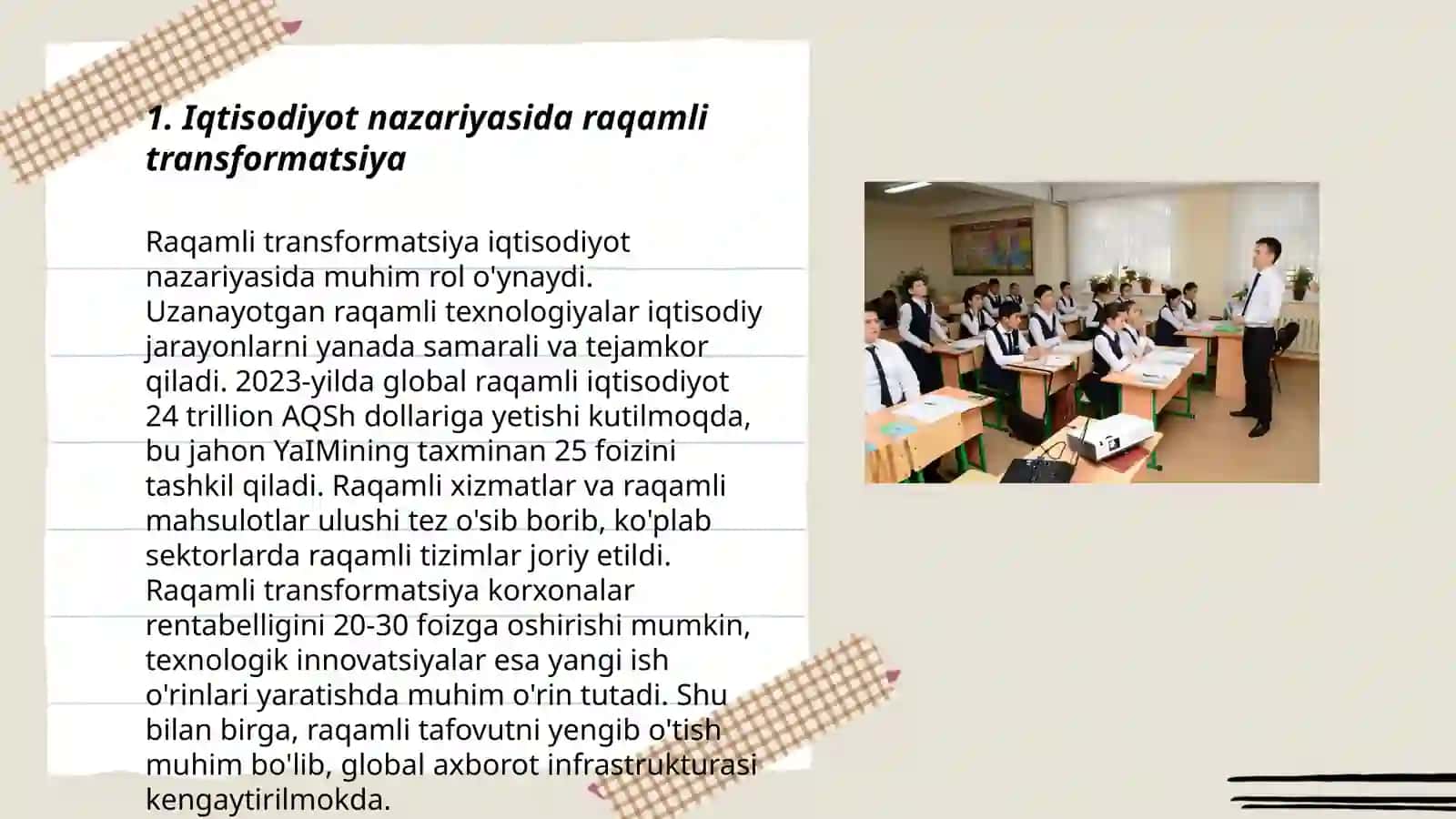Hozirgi zamon iqtisodiyot nazariyasi rivojlanishining asosiy yoʻnalishlari 3