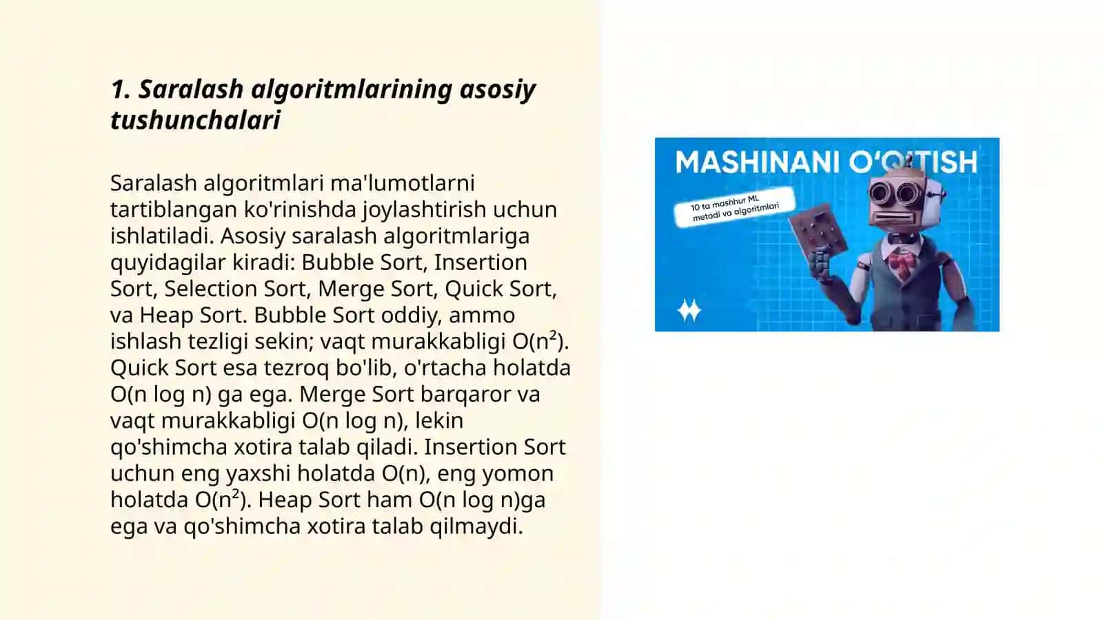 Saralash algoritmlari 3