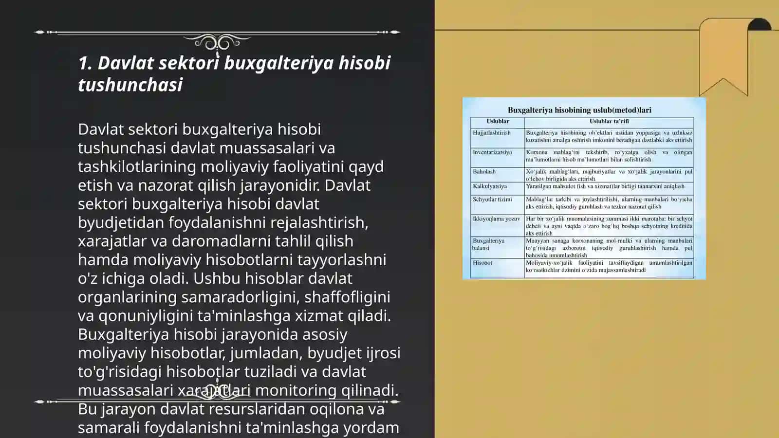 Davlat sektori buxgalteriya hisobi tushunchasi 3