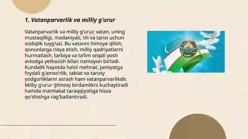 Vatanparvarlik va milliy g'urur 3