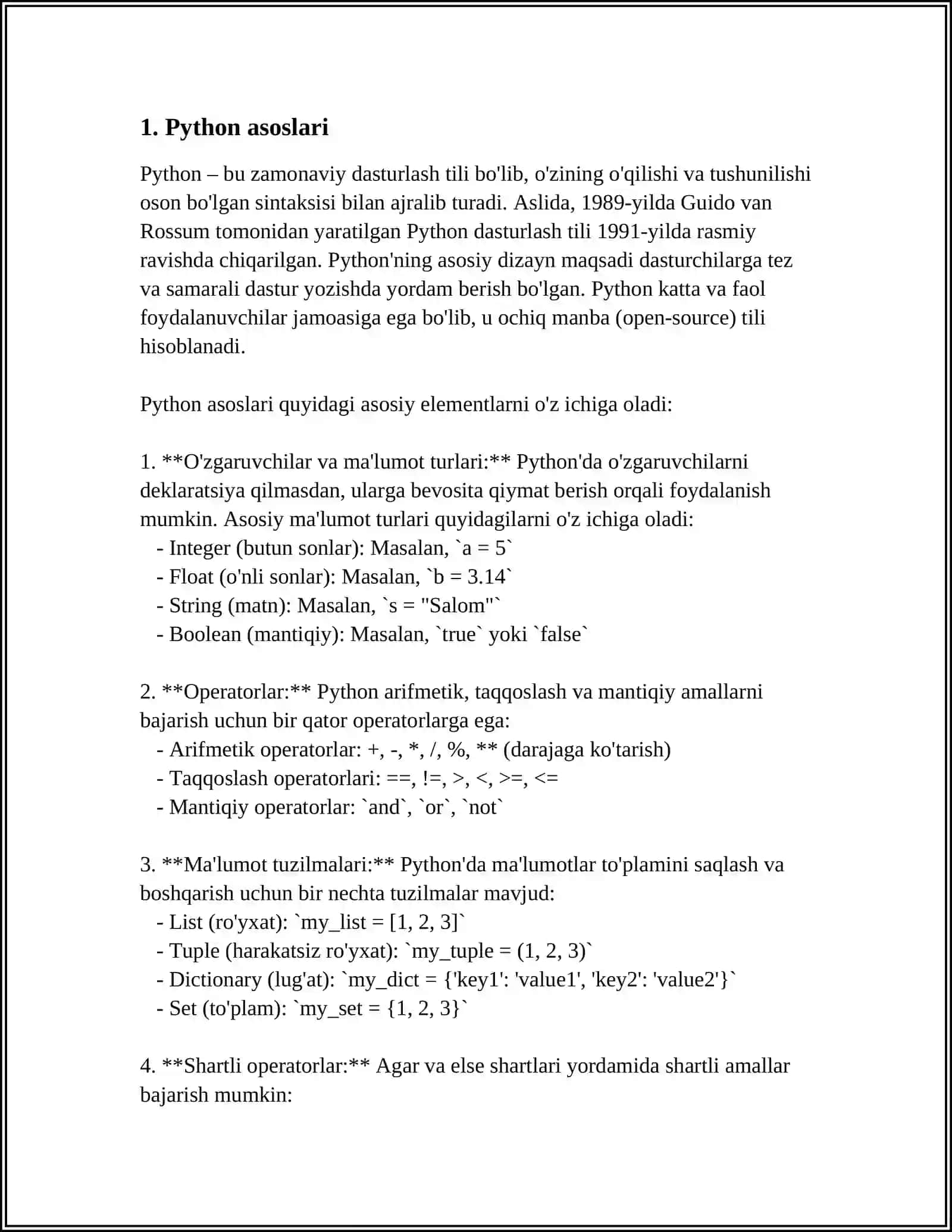PYTHON 3