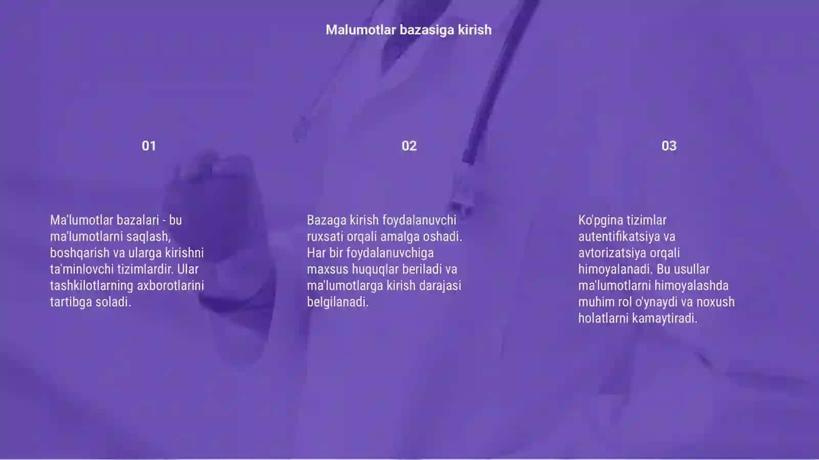 Ma'lumotlar bazalari 3