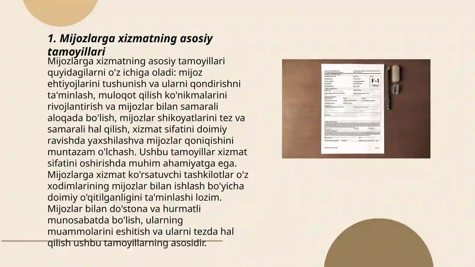 Biznesda mijozlarga xizmat kursatishning roli 3