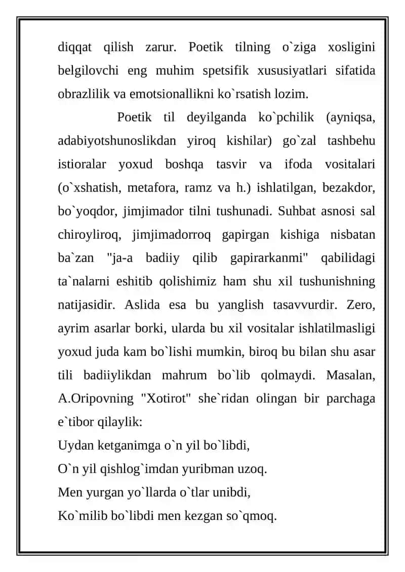 Poetik va Spetsifik (Belgilovchi) Nazariyasi 3