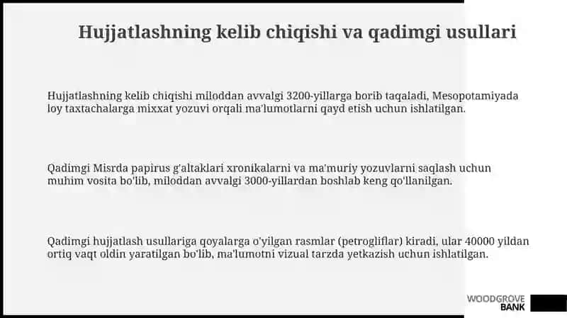 Hujjatchilik tarixi 3