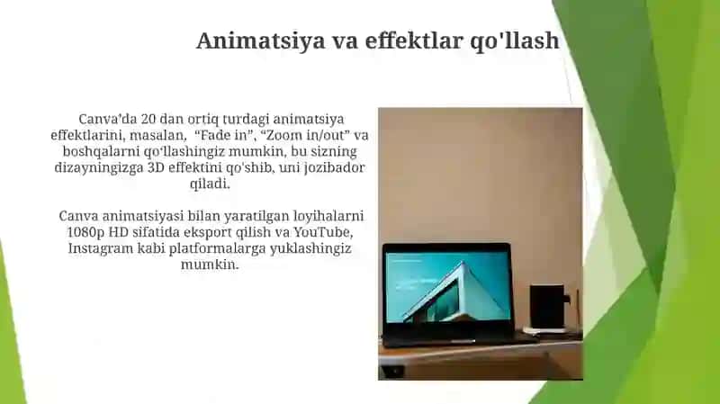 Canva saytida ishlash 3