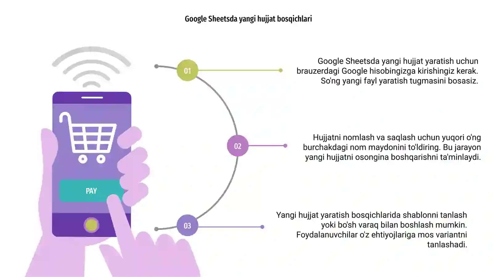 Google Sheetsda yangi hujjat yaratish 3