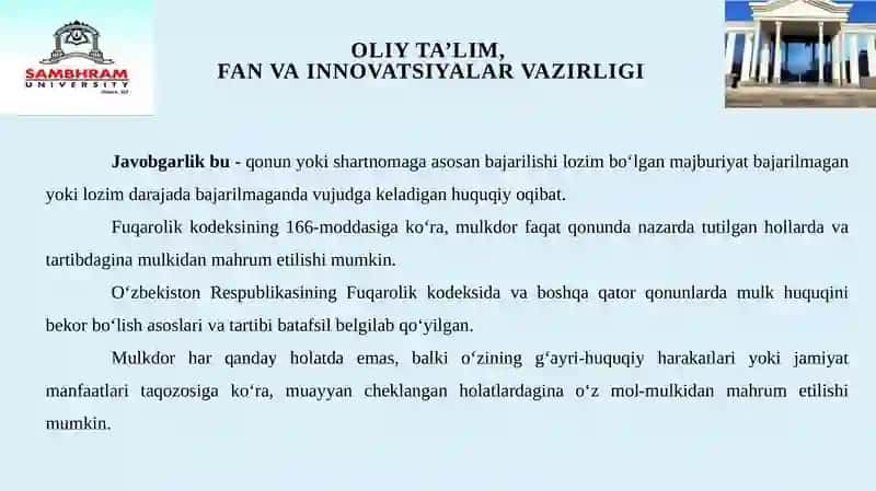 Biznesmunosabatlarida javobgarlik 3