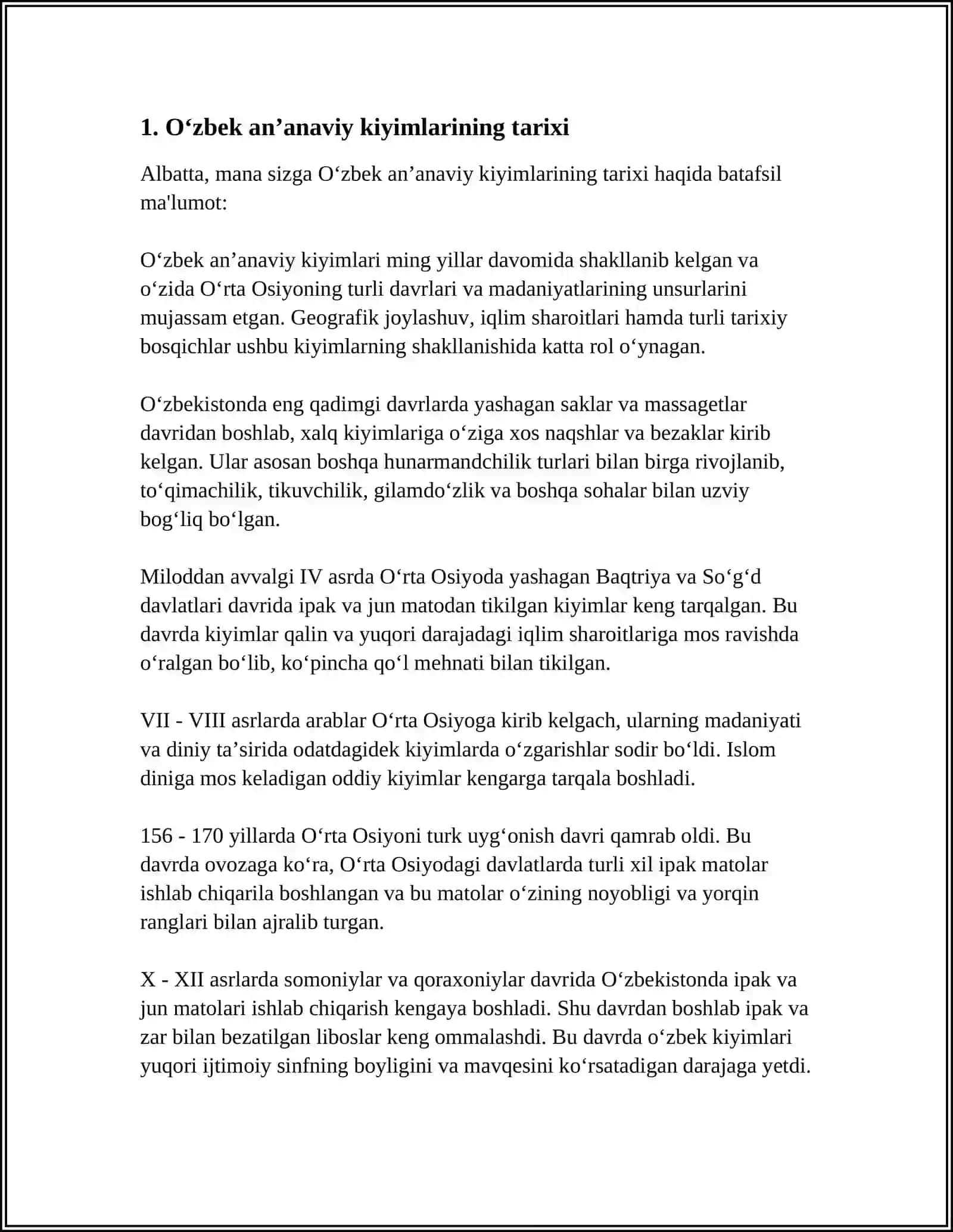 O‘zbek anaviy kiyimlar etimologiyasi va etnopedagogik xususiyatlar 3