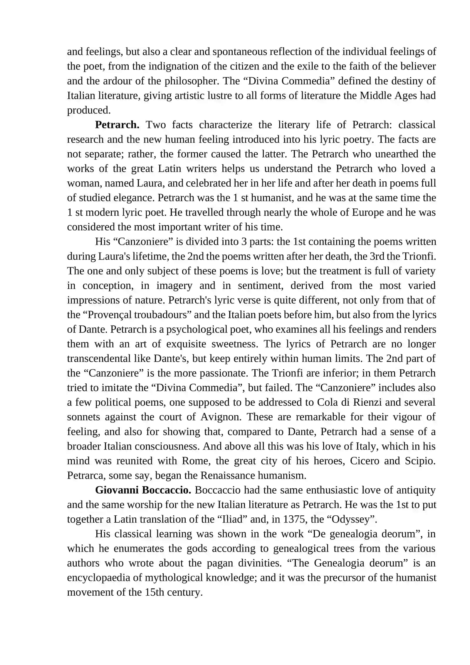 LECTURE 3. LITERARY RENAISSANCE: ITALY, SPAIN, FRANCE, ENGLAND 3