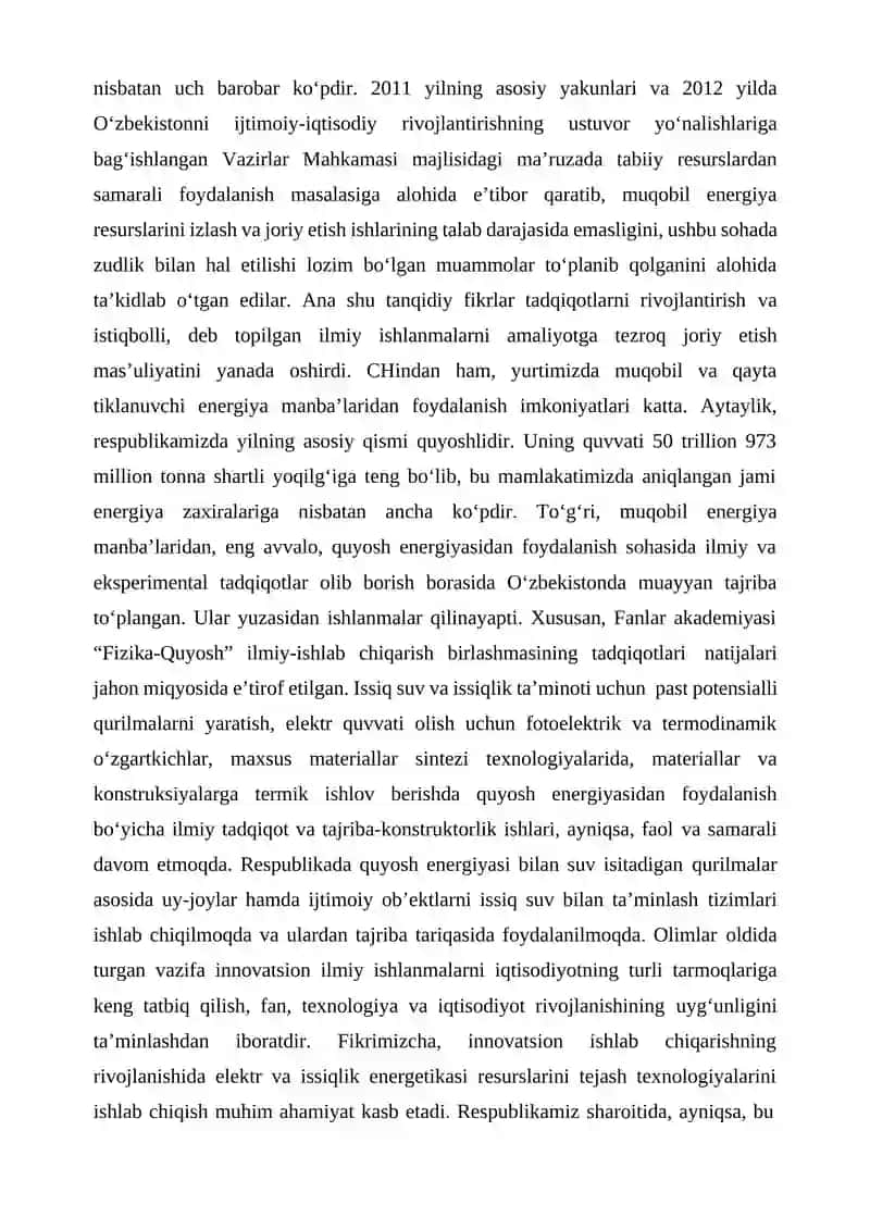 Zamonaviy quyosh elementlari fizikasi va texnologiyasi 3