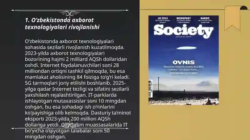O‘zbekistonda axborot texnologiyalari rivojlanishi 3