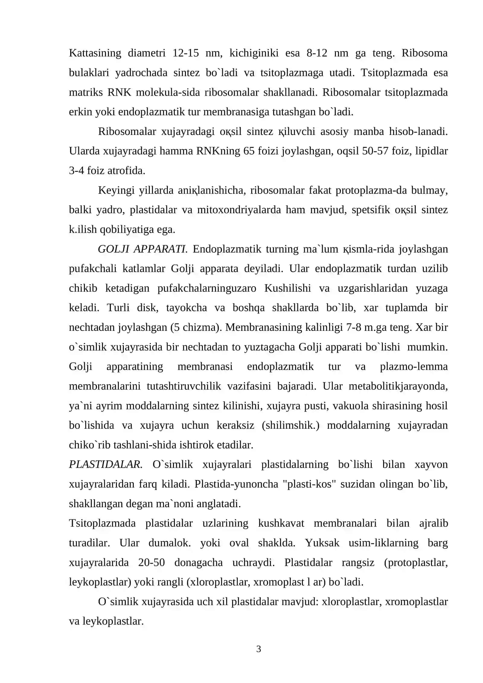Ribosomalar ultrastrukturaviy tuzulishi 3