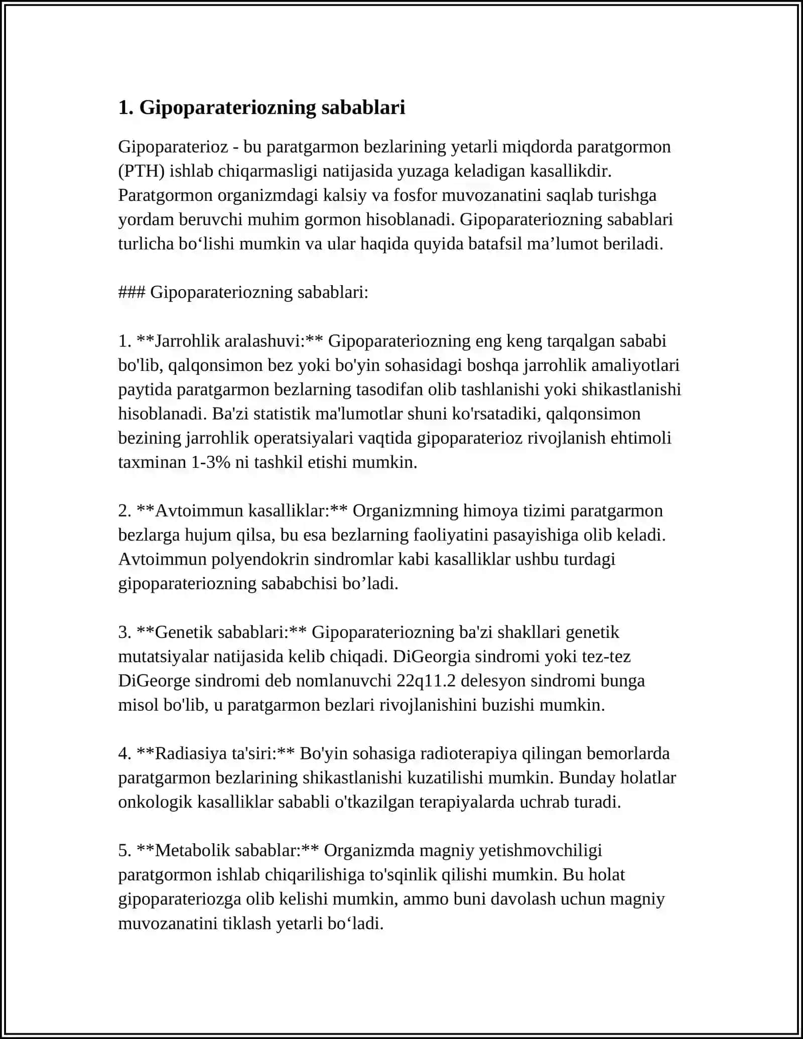 GIPOPARATERIOZ 3