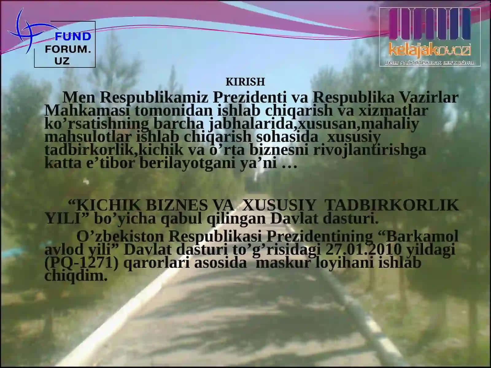 TAQDIMOTI O’ZBEKISTON RESPUBLIKASI JIZZAXVILOYATI JIZZAX SHAHRI 3