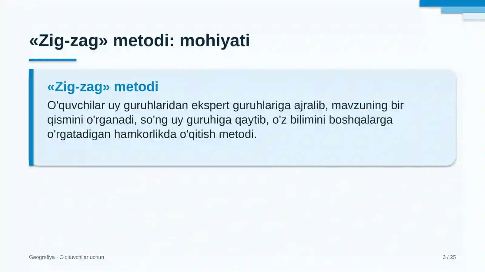 geografiya darslarida zig zag metodidan foydalanish 1859 3