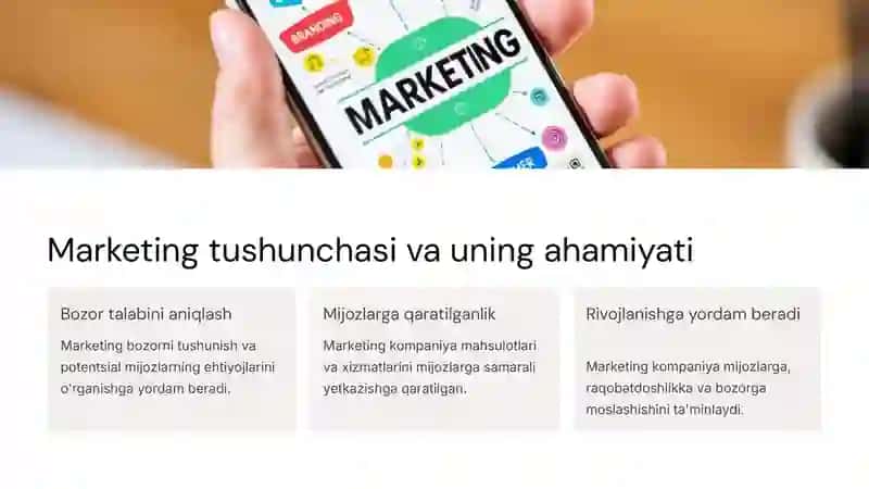 O'zbekistonda marketing faoliyatini tashkil etish 3