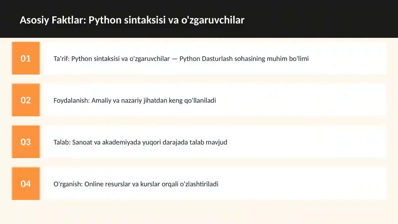 DASTURLASH | PYTHON DASTURLASH 3