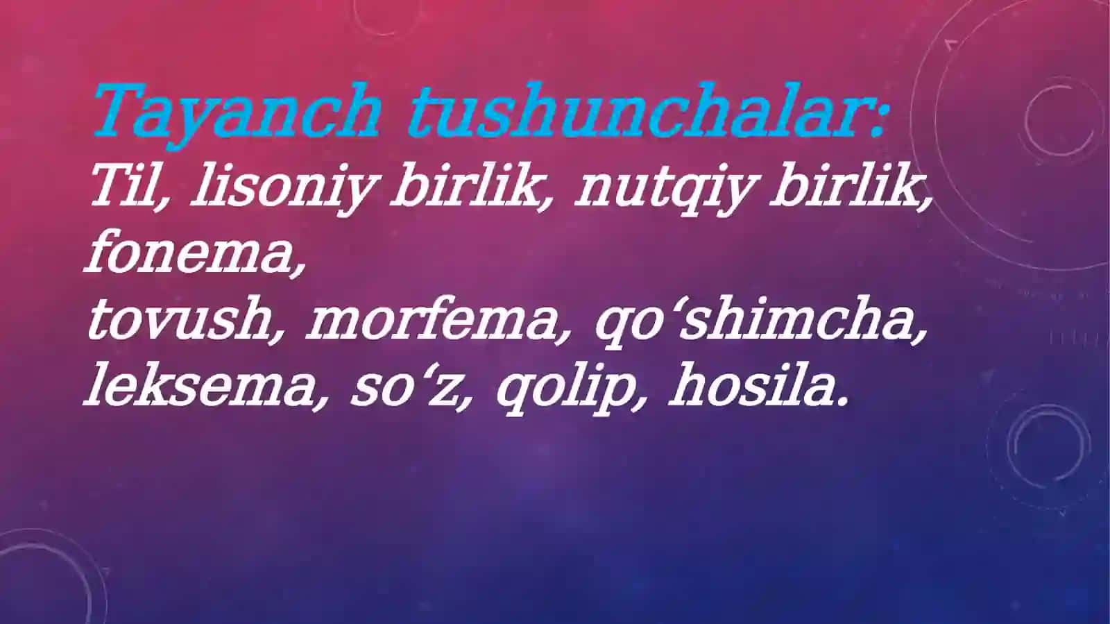 Lisoniy va nutqiy birliklar 3