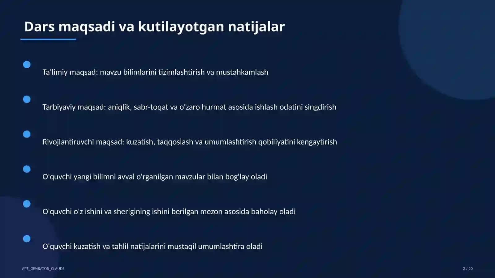 Yangi o'quv rejasi 2026-2027 3