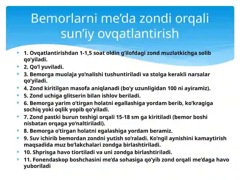 Xirurgik bemorlarni operatsiyadan keyingi davrda parvarish qilish asoslari 3