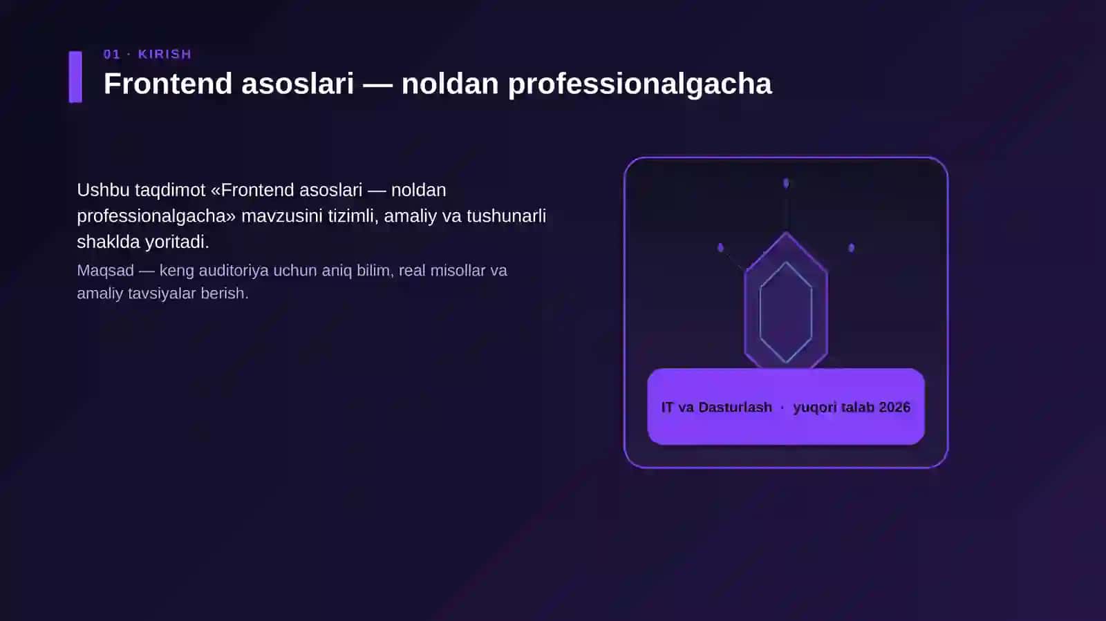 Frontend asoslari — noldan professionalgacha 3