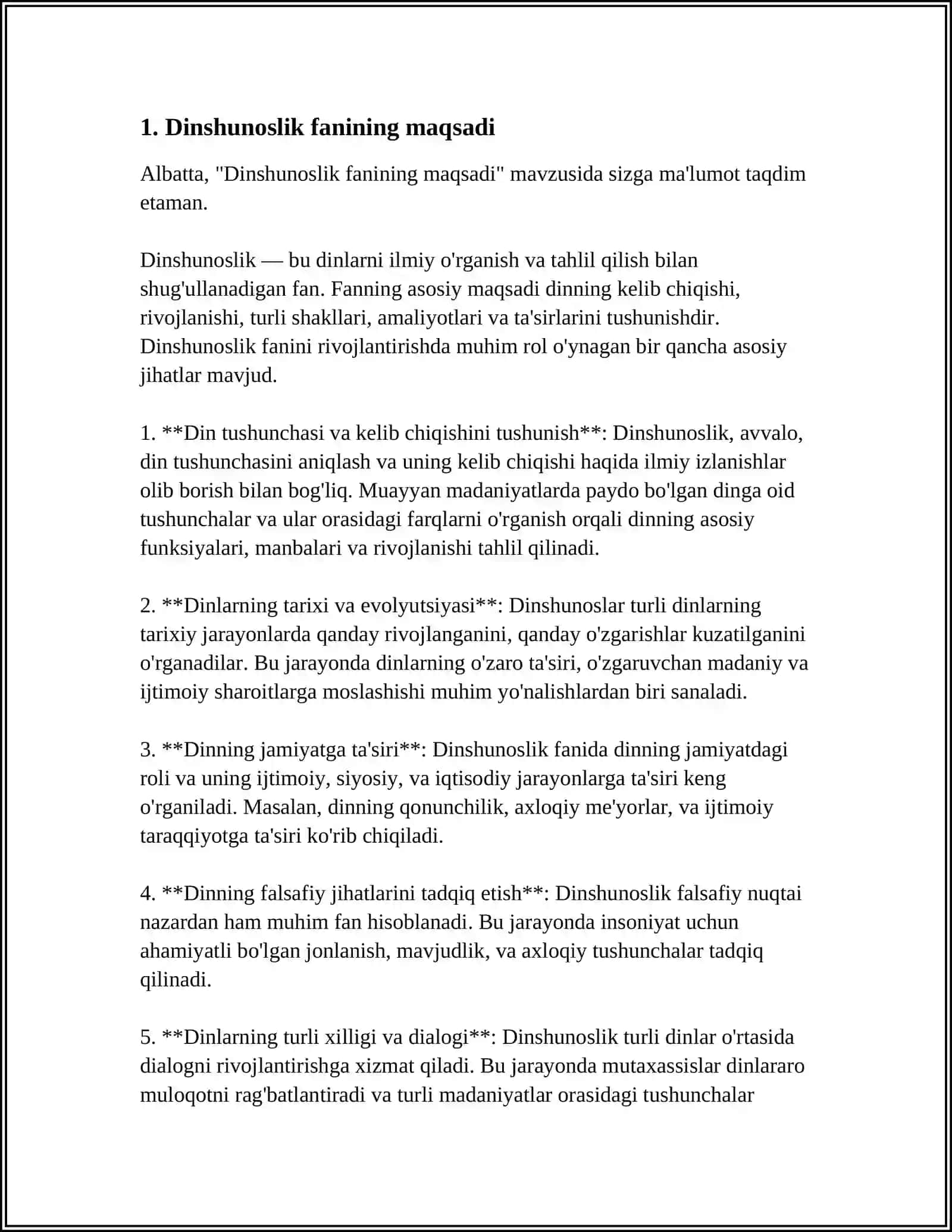 DINSHUNOSLIK FANINING PREDMETI VA FUNKISIYALARI 3