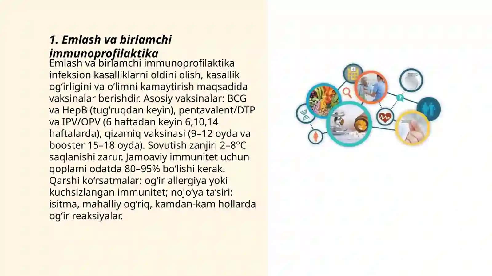 Salomatlik bilan bog'liq bo'lgan birlamchi va ikkilamchi muammolarni prafilaktika qilish 3