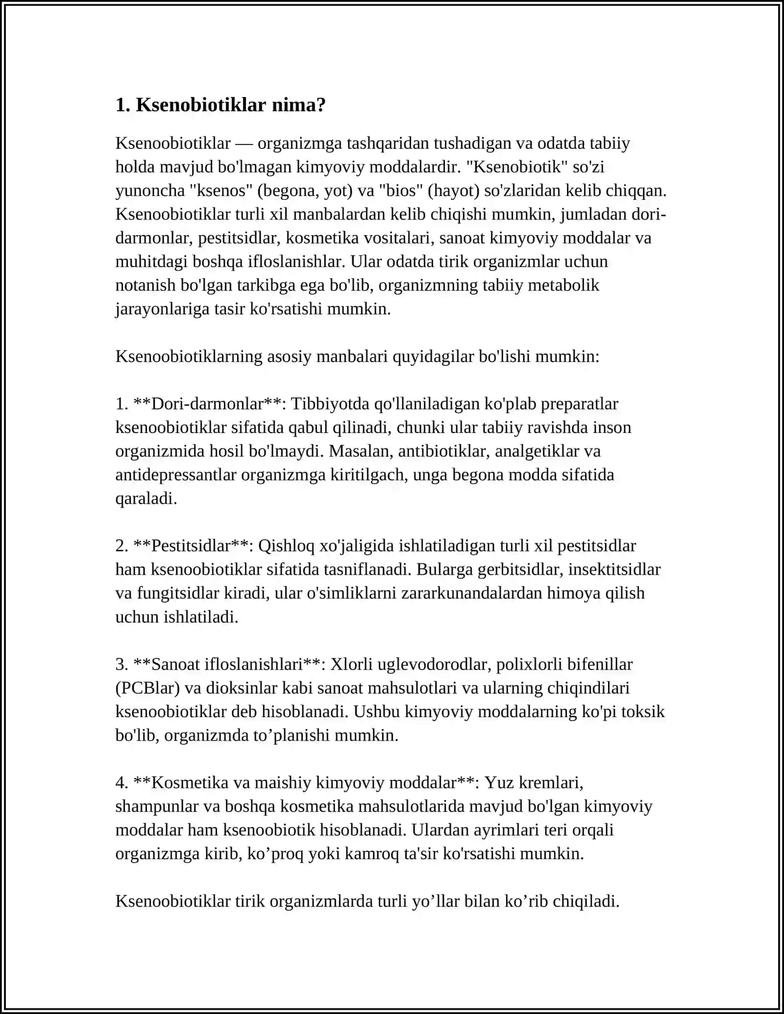 KSENOBIOTIKLAR METABOLIZMI 3
