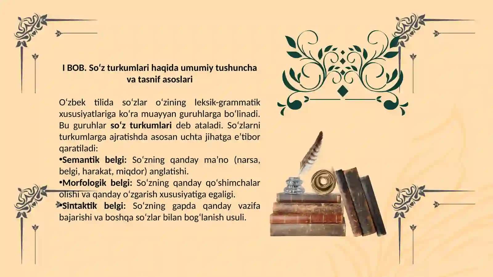 “Ona tilida so'z turkumlari va ularni ajiratish tamoyillari” 3